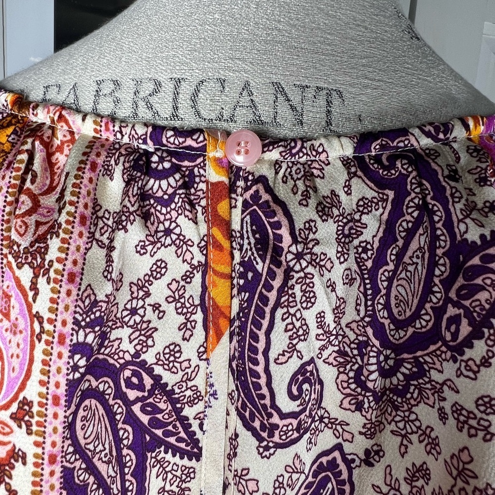 Fashion Nova Always On Vacation Romper - Purple/combo Silk Soft Size XL - Picture 7 of 12